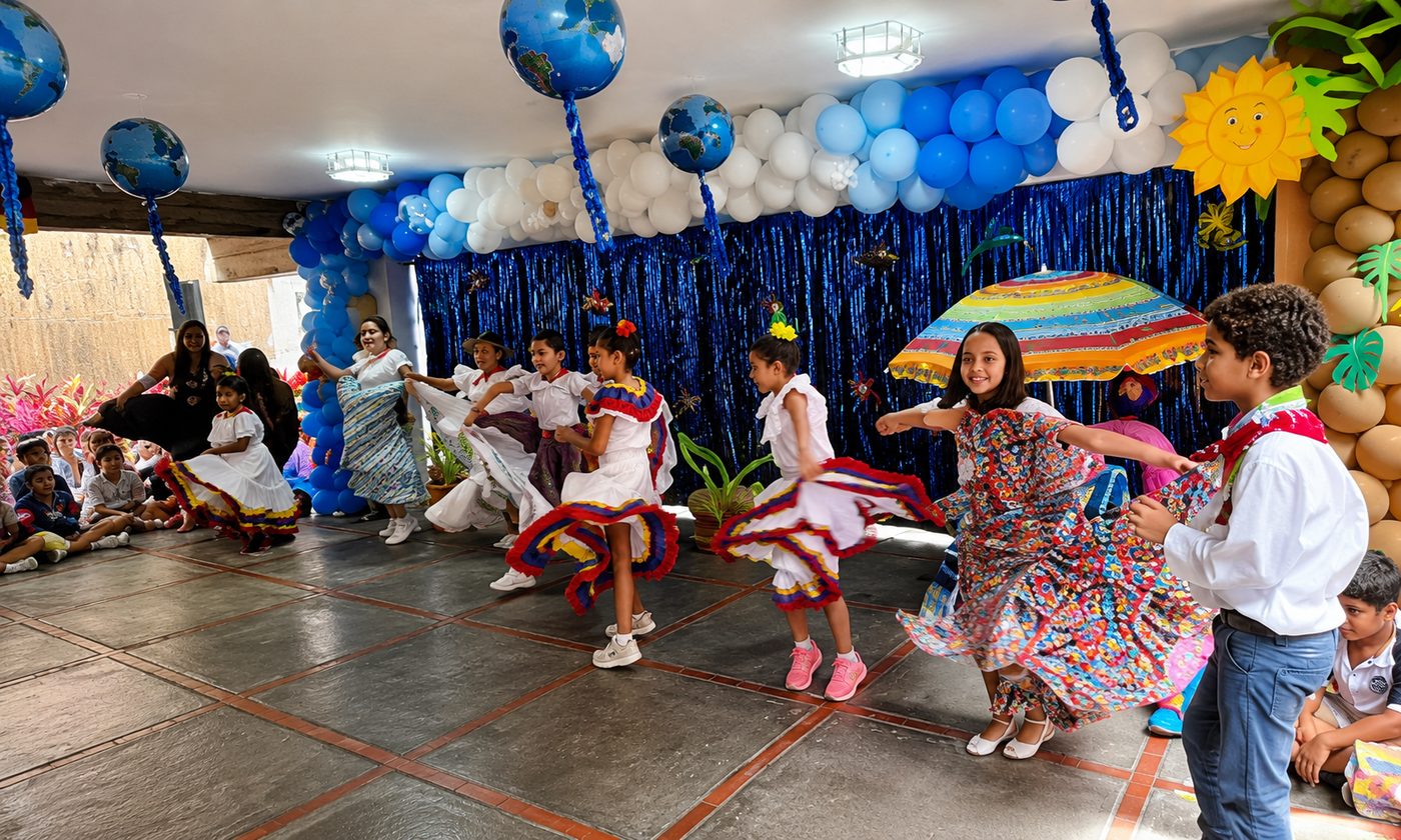 Estudiantes en clase de danza